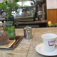 Drink your espresso standing up at the counter!