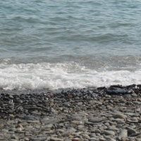 stones instead of sand in Monterosso