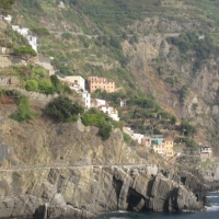 hillside view of Cinque Terre