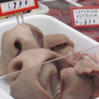 Our instructor said Italians eat a cow snout stew in the winter! They can have that LOL