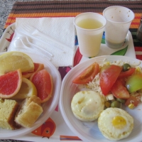 I had fruit, veggies & eggs every day for breakfast!