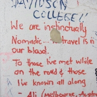 Writing on the walls of the hostel, it\'s allowed & encouraged!