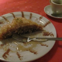 baklava with walnuts & almonds - heavenly!