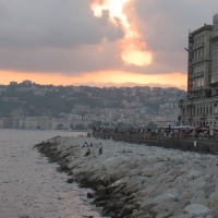 sunset on the Bay of Naples